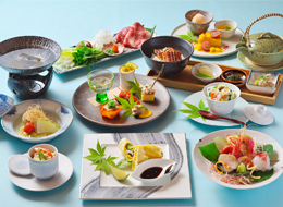 [Japanese Kaiseki Plan] Enjoy a luxurious Japanese Kaiseki meal with two main dishes of meat and fish / Enjoy a special stay in the private lounge <2 meals included>